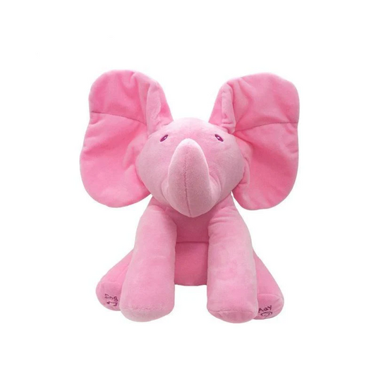 Peek A Boo Elephant Baby Toy - Pink