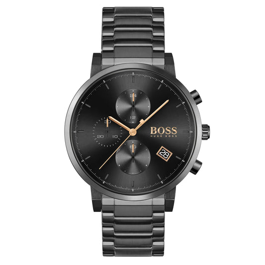 Hugo Boss Black Steel Chrono Men's Watch - 1513780