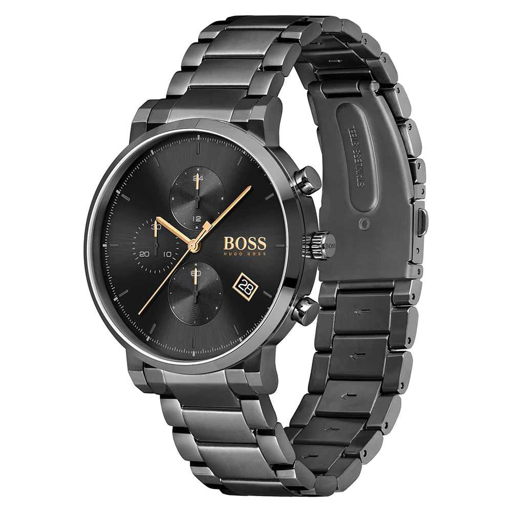 Hugo Boss Black Steel Chrono Men's Watch - 1513780