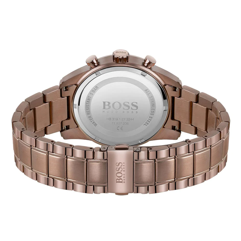 Hugo Boss Brown Steel Chrono Men's Watch - 1513788