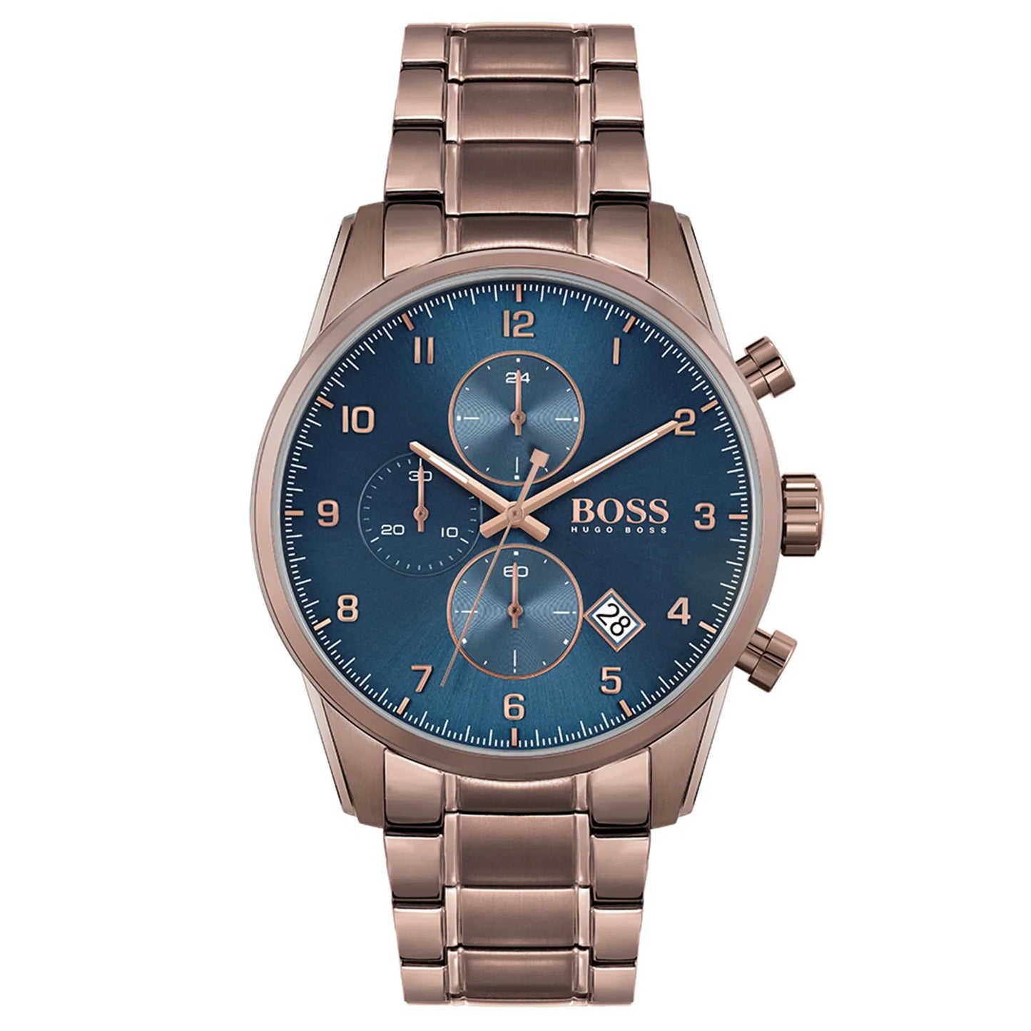 Hugo Boss Brown Steel Chrono Men's Watch - 1513788