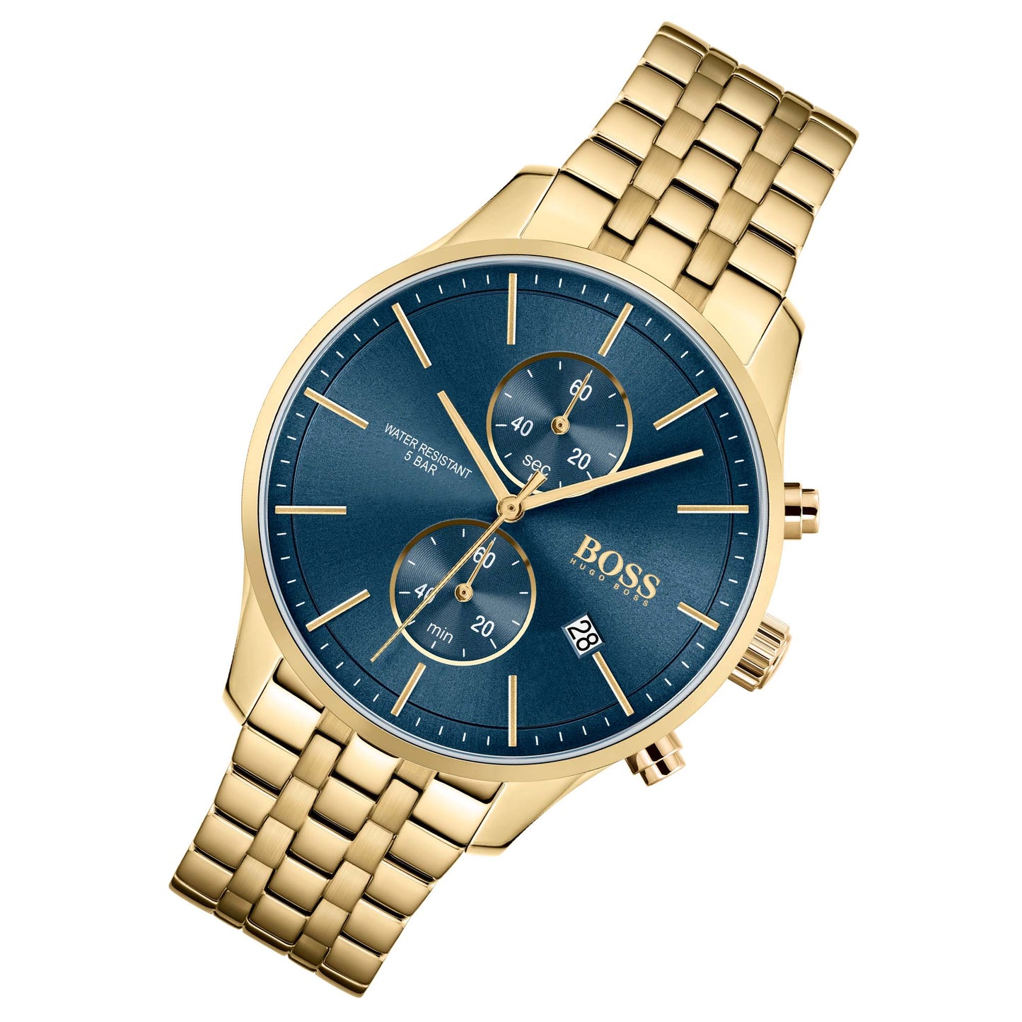 Hugo Boss Gold Steel Men's Chrono Watch - 1513841