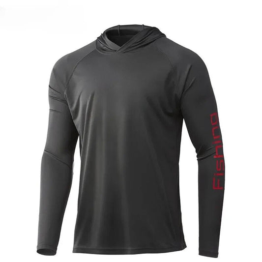 2023 Fishing Hooded Clothing Men Long Sleeve Breathable