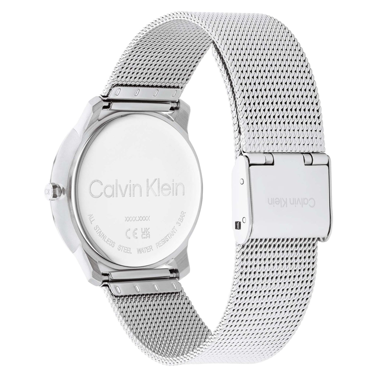 Calvin Klein Steel Mesh Silver White Dial Unisex Watch - 25200033