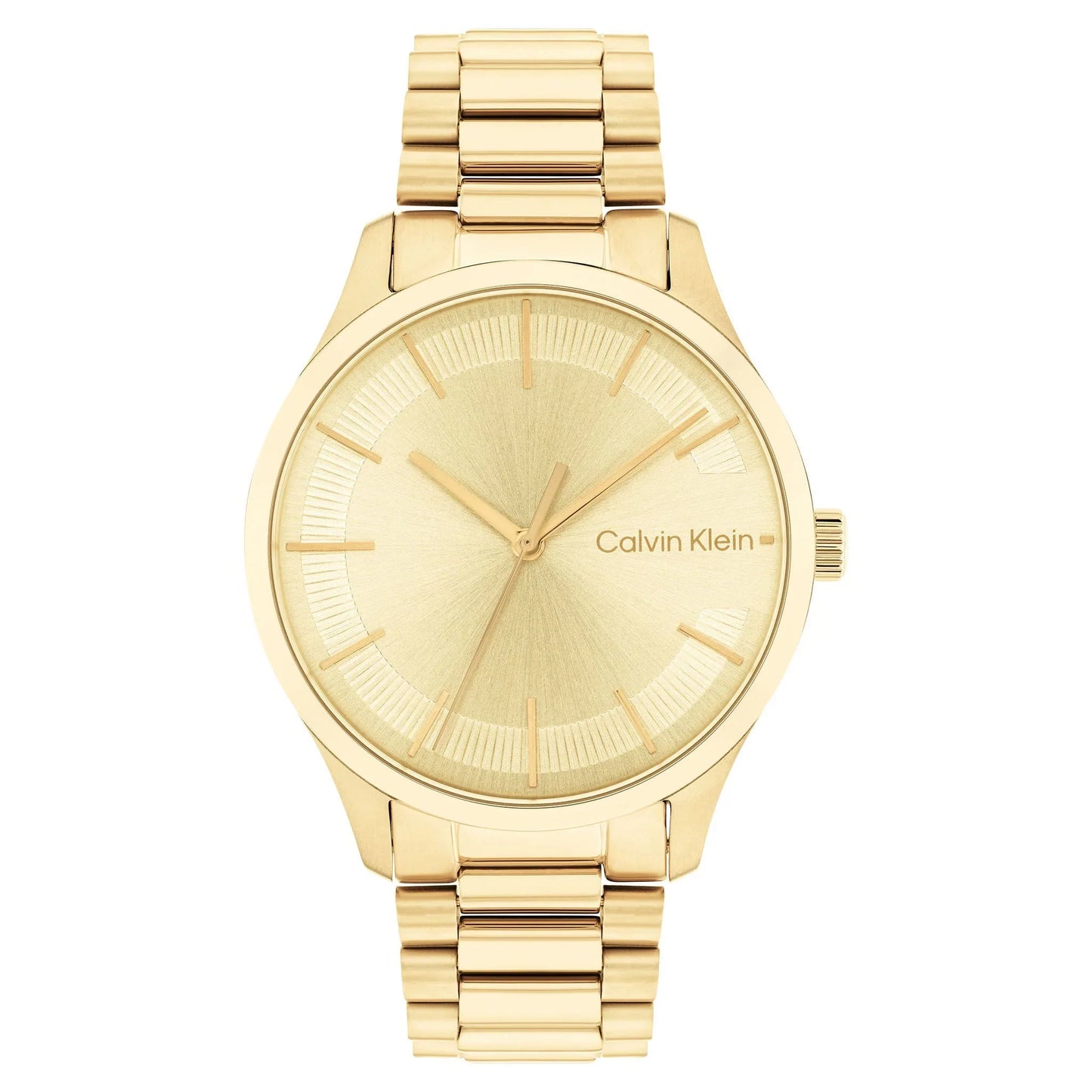 Calvin Klein Gold Steel Light Champagne Dial Unisex Watch - 25200043