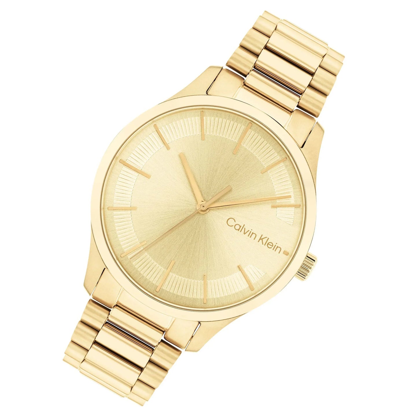 Calvin Klein Gold Steel Light Champagne Dial Unisex Watch - 25200043