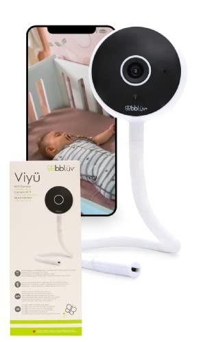 bblüv - Viyu, Smart Baby Monitor WiFi 1080P Hd Cam Audio Movement Activation, Indoor Home Security Camera, Two Way Talk, Thermo Monitor