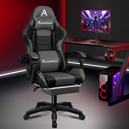 Alfordson Black/Grey Gaming Chair