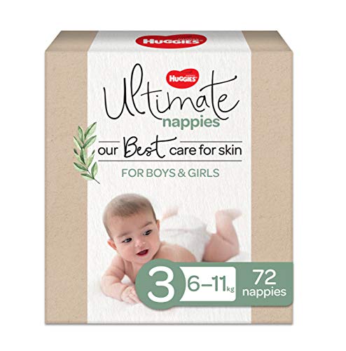 Huggies Ultimate Nappies Size 3 (6-11kg) 72 Count