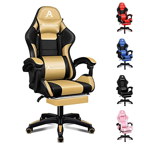 Alfordson Gold/Black Gaming Chair