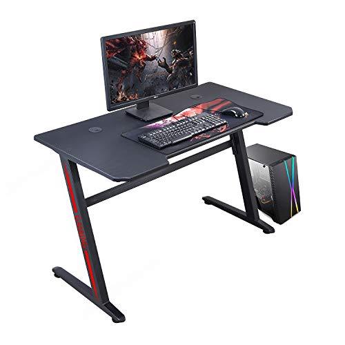 Ergonomic Z-A Gaming Desk 47.2" Z Shaped Office PC Computer Gaming Desk Gamer Tables for