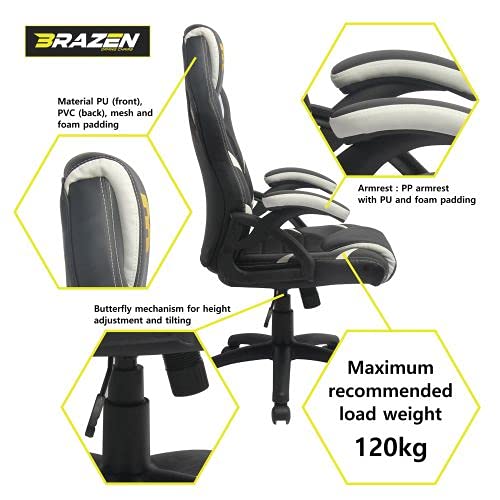 Brazen Puma PC Gaming Chair Grey