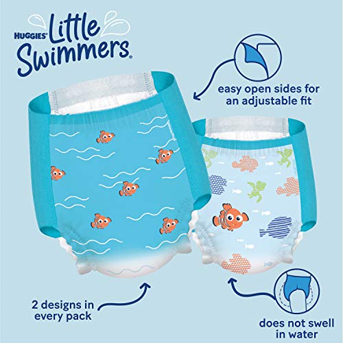 Huggies Little Swimmers Disposable Swim Diapers, Swimpants, Size 4 Medium (24-34 lb.), 36 Ct. (Packaging May Vary)