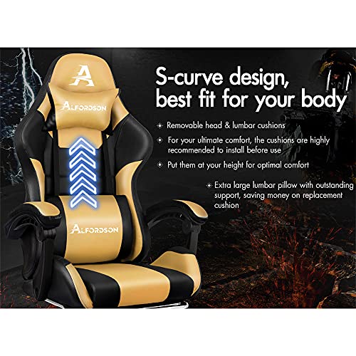 Alfordson Gold/Black Gaming Chair