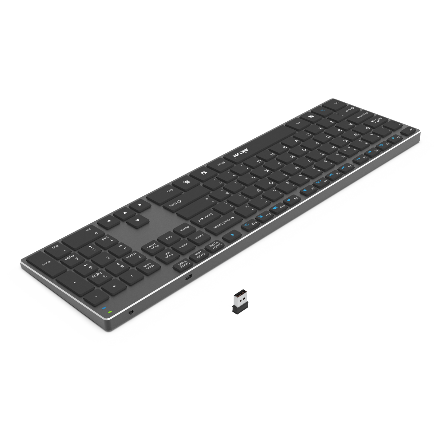 AIKUN Rechargeable Wireless aluminum keyboard black