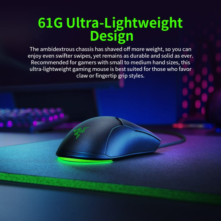 Top Quality Razer Viper Mini 8500 DPI Optical 6-keys Programmable Wired Mouse for Computer Game