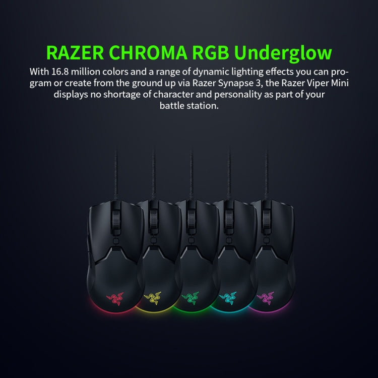 Top Quality Razer Viper Mini 8500 DPI Optical 6-keys Programmable Wired Mouse for Computer Game