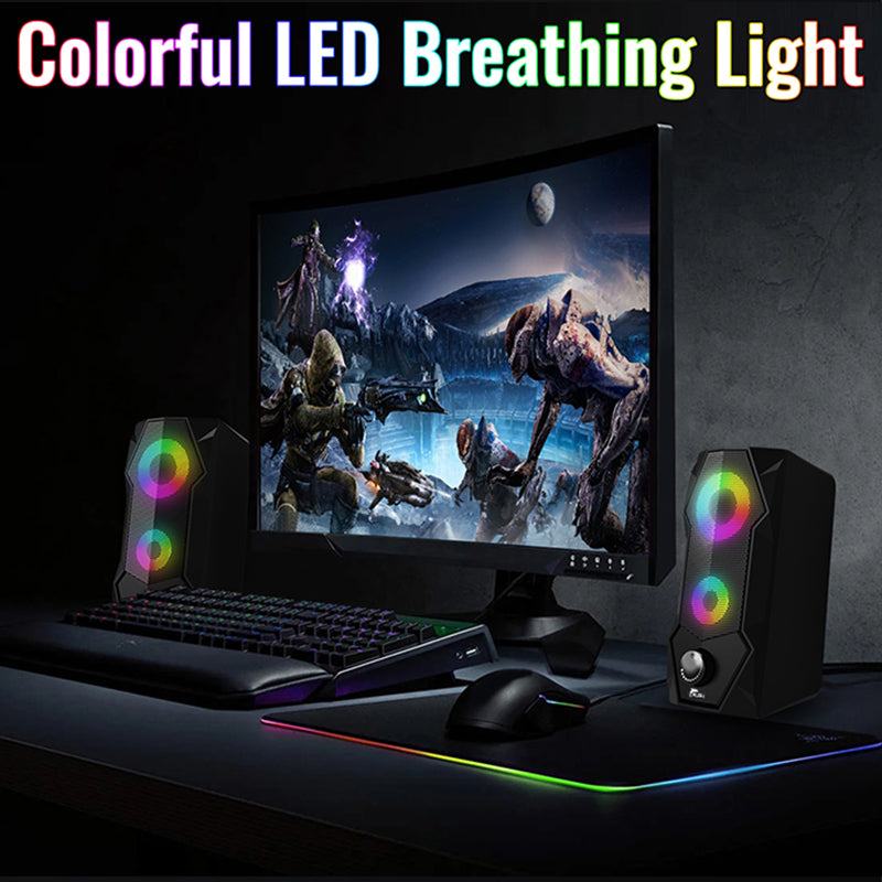 NJSJ PC Gaming Speaker LED