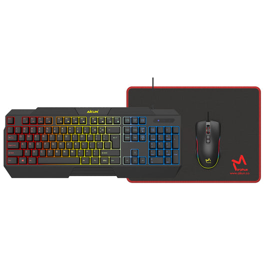 AIKUN Wired 3 IN 1 Gaming Set-Keyboard Mouse and Mousepad