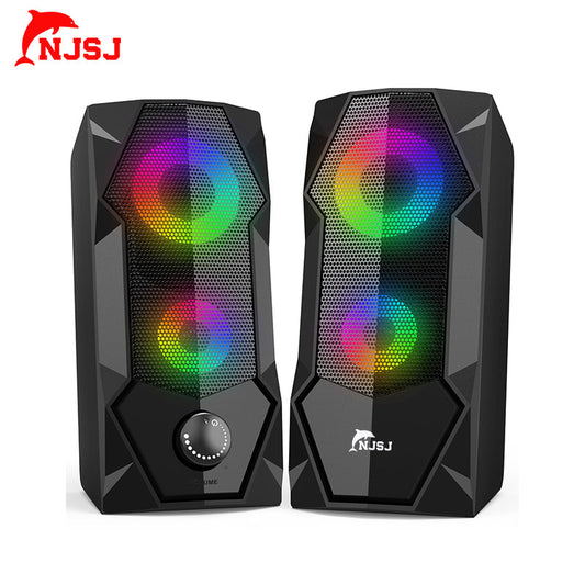 NJSJ PC Gaming Speaker LED