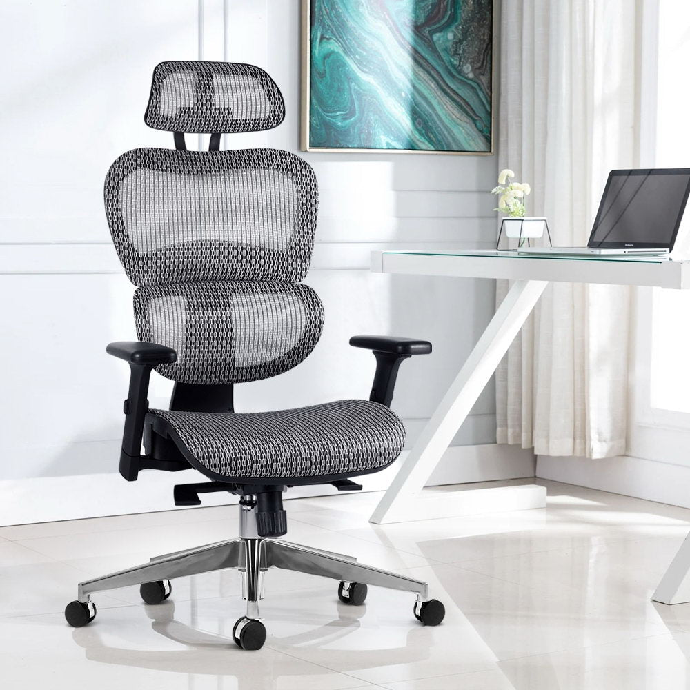 Artiss Mesh Seat Grey