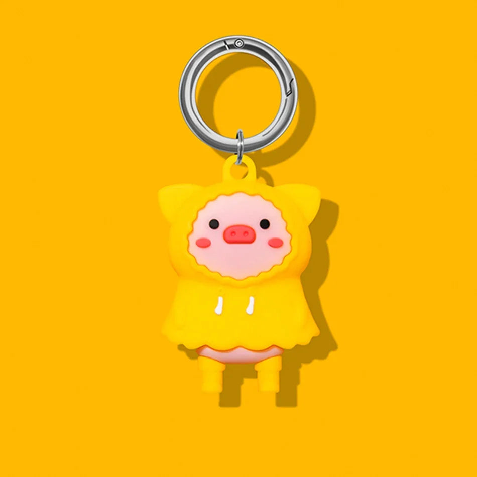 3D cartoon Airtag Keyring