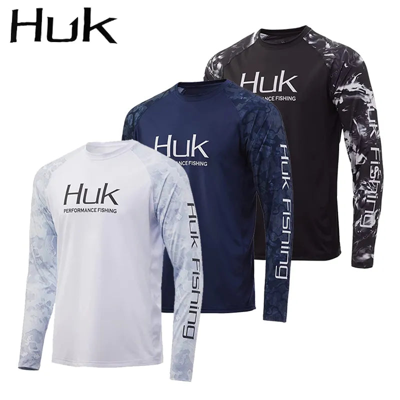 Fishing Shirts Men Long Sleeve Crewneck Sweatshirt Outdoor Uv Protection Breathable Fishing Clothing Camisa Pesca