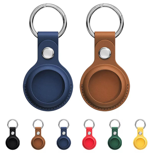 Leather Airtag Key Ring