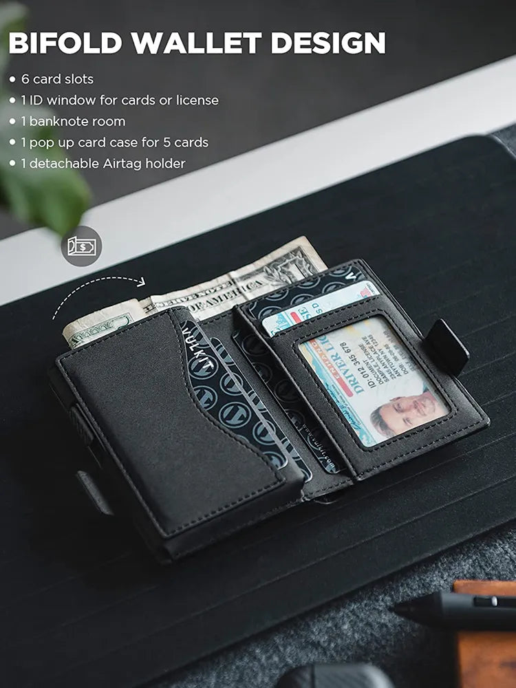 Card Holder Wallet with Airtag Holder