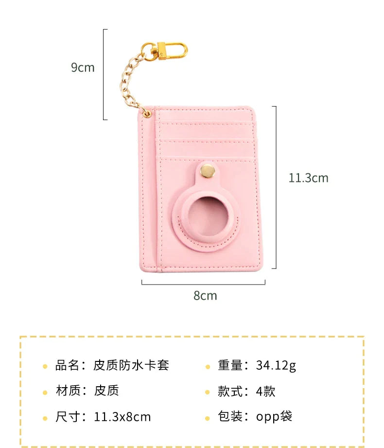 Airtag Card Holder With Chain