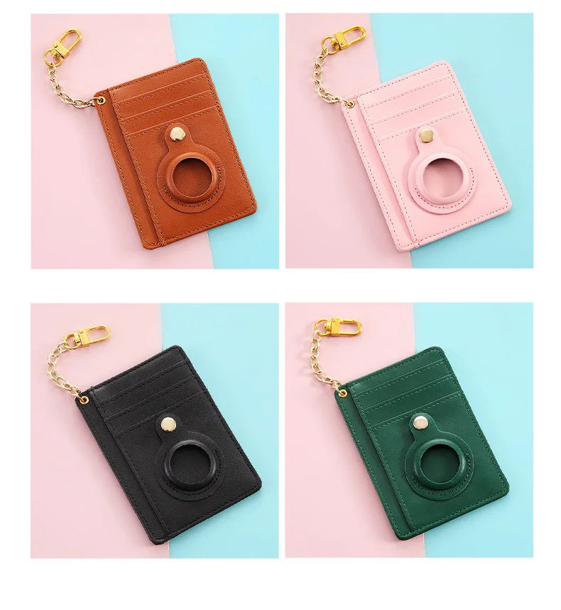 Airtag Card Holder With Chain