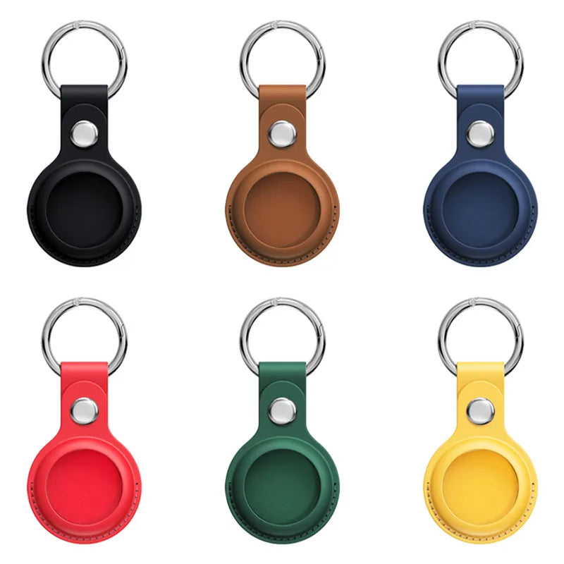 Leather Airtag Key Ring