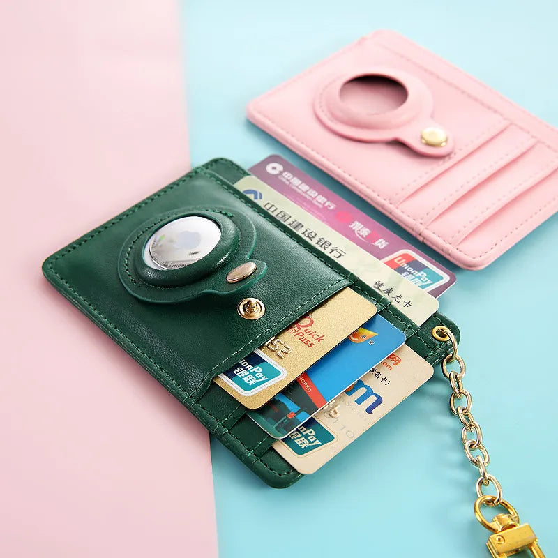 Airtag Card Holder With Chain