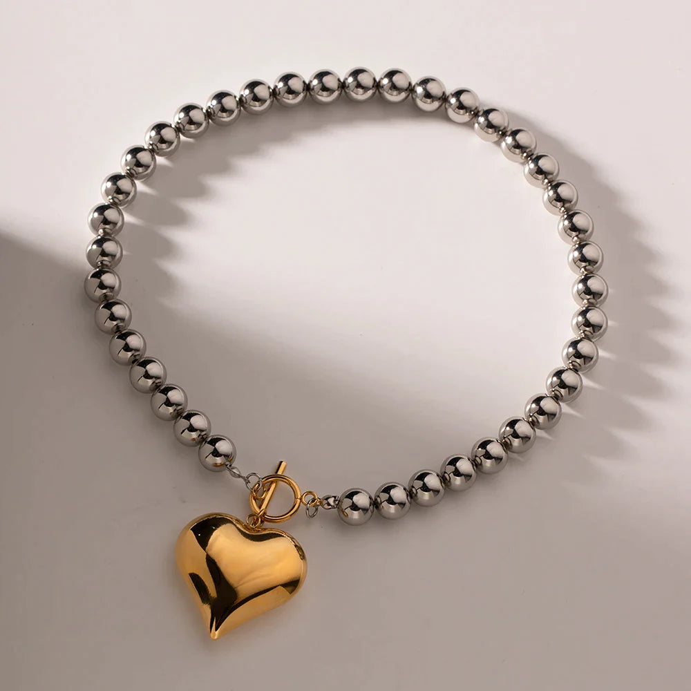 Mimi Heart 18k Gold Plated Necklace