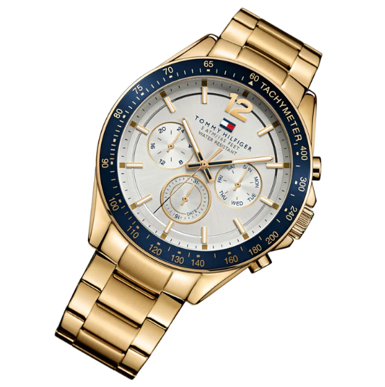 TOMMY HILFIGER MEN'S GOLD WATCH - 1791121