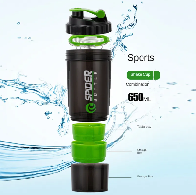 3-Layer Shaker Protein Bottle