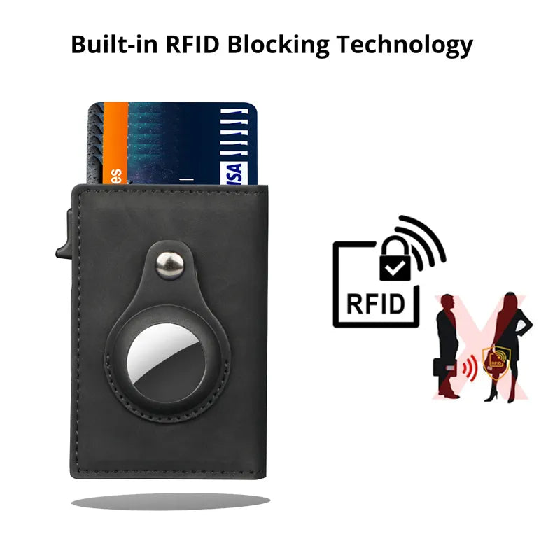 Smart Holder AirTag Wallet RFID