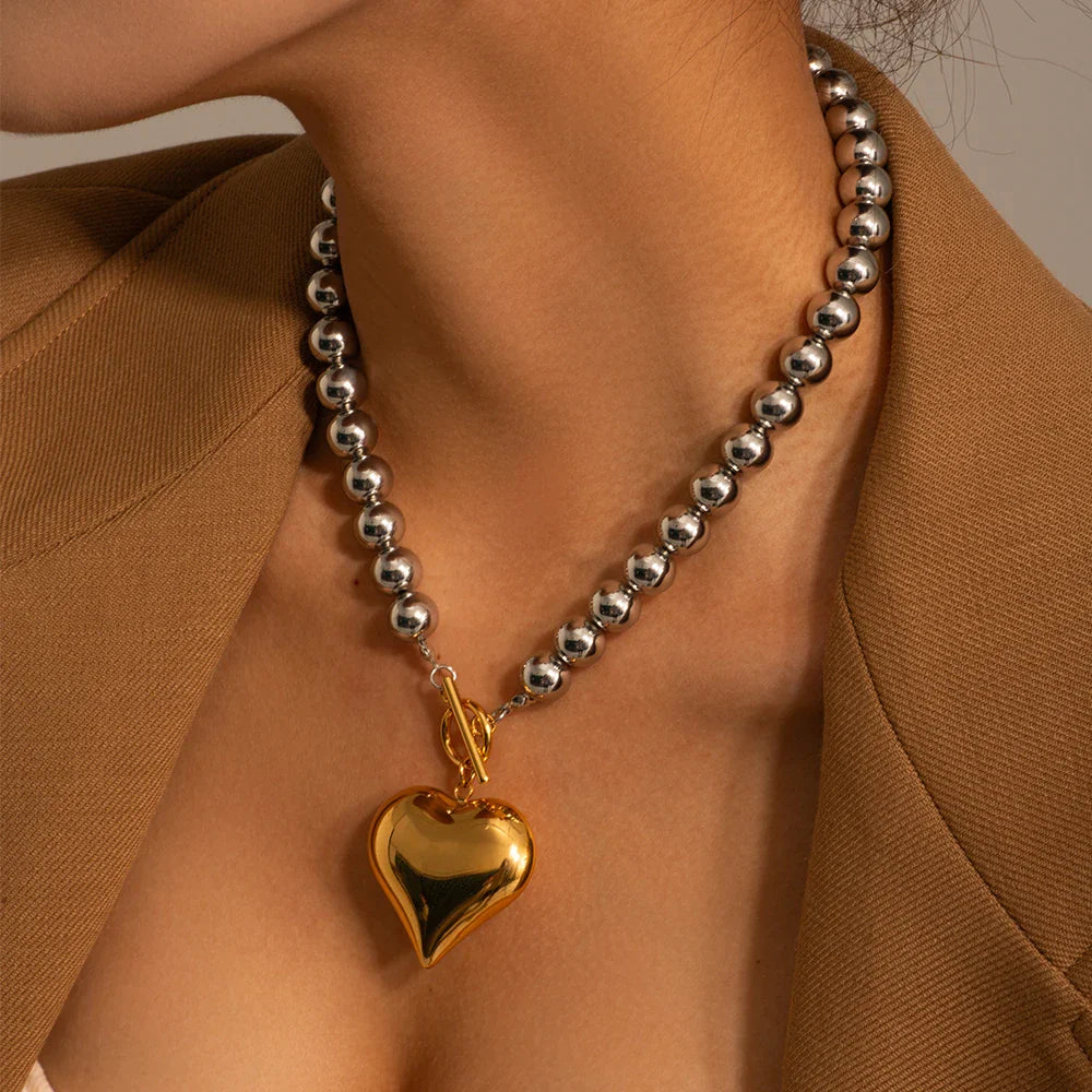 Mimi Heart 18k Gold Plated Necklace