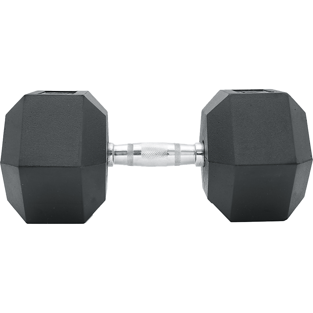 25KG Commercial Rubber Hex Dumbbell Gym Weight