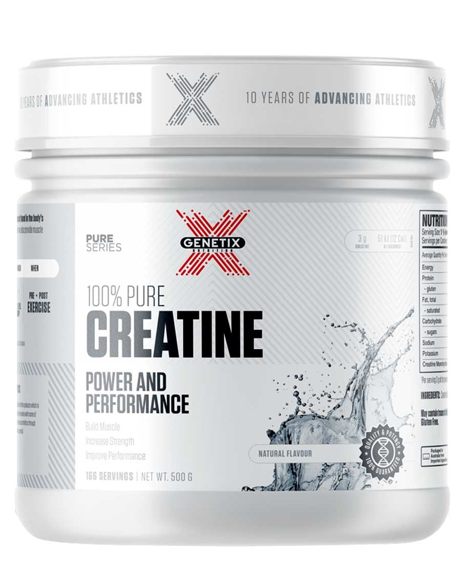 100% Pure Creatine (500g) by Genetix Nutrition Essentials (Bundle)