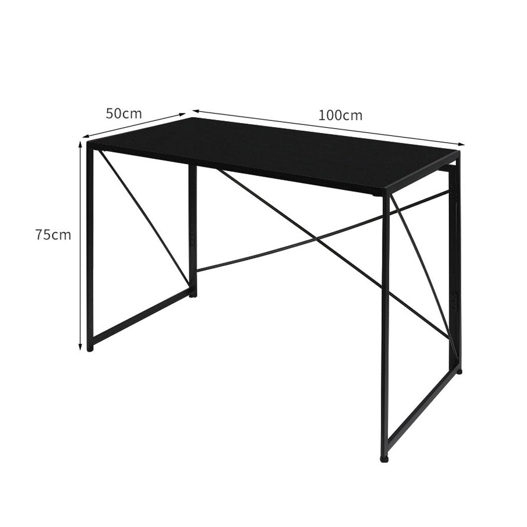 Office Desk Computer Work Study Gaming Foldable Home Student Table Metal Stable