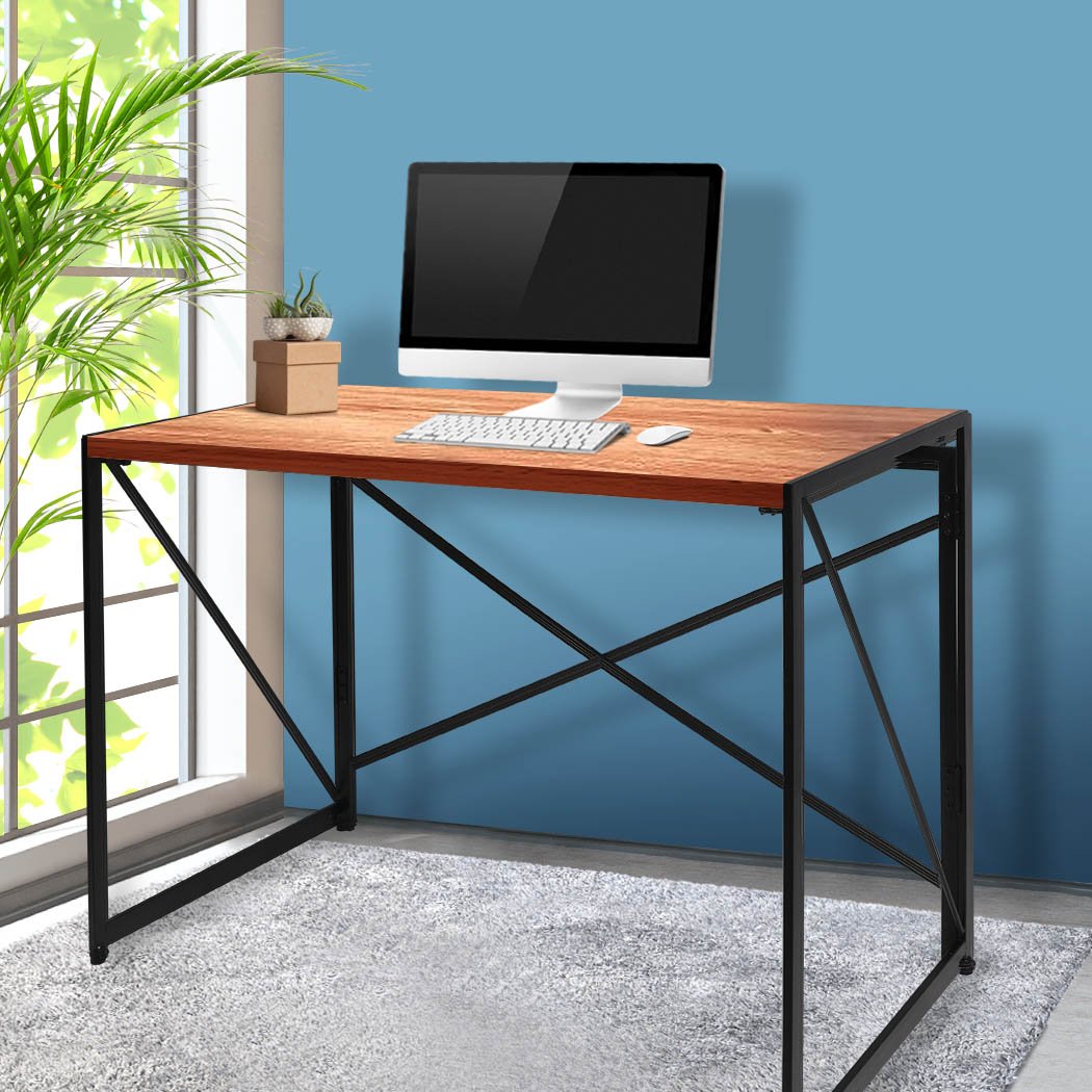 Office Desk Computer Work Study Gaming Foldable Home Student Table Metal Stable