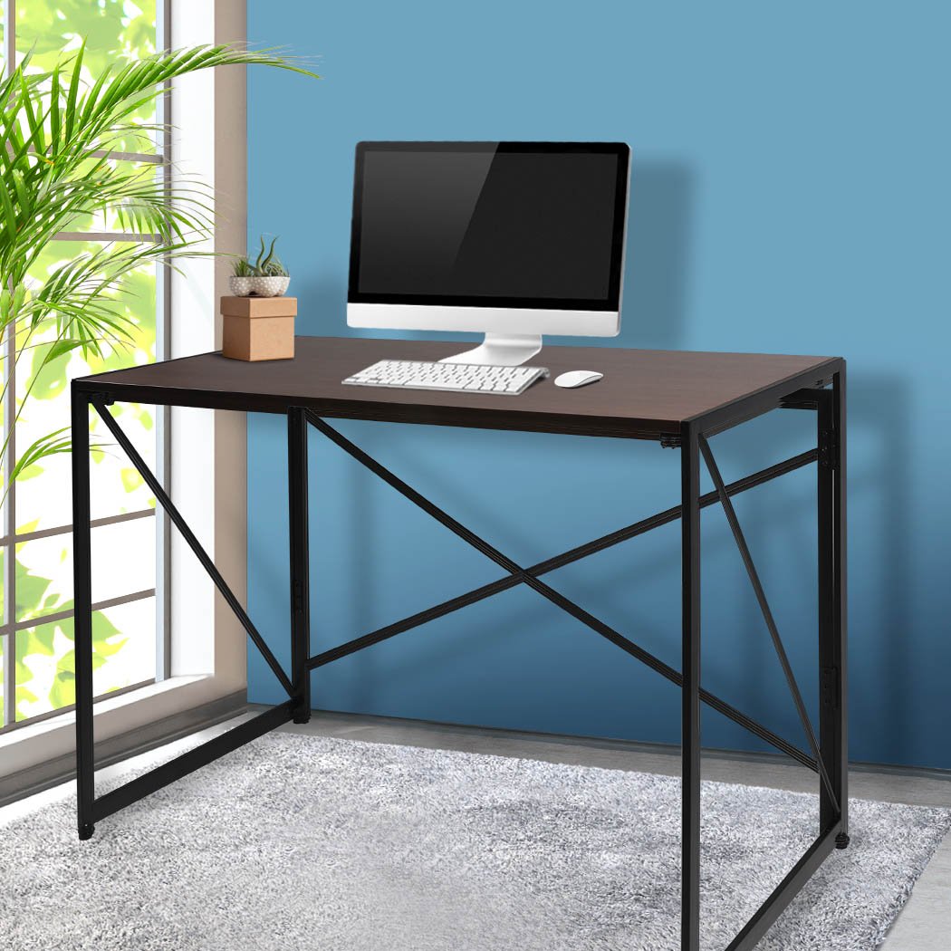 Office Desk Computer Work Study Gaming Foldable Home Student Table Metal Stable