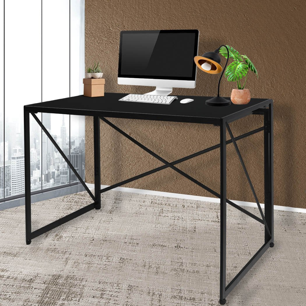 Office Desk Computer Work Study Gaming Foldable Home Student Table Metal Stable