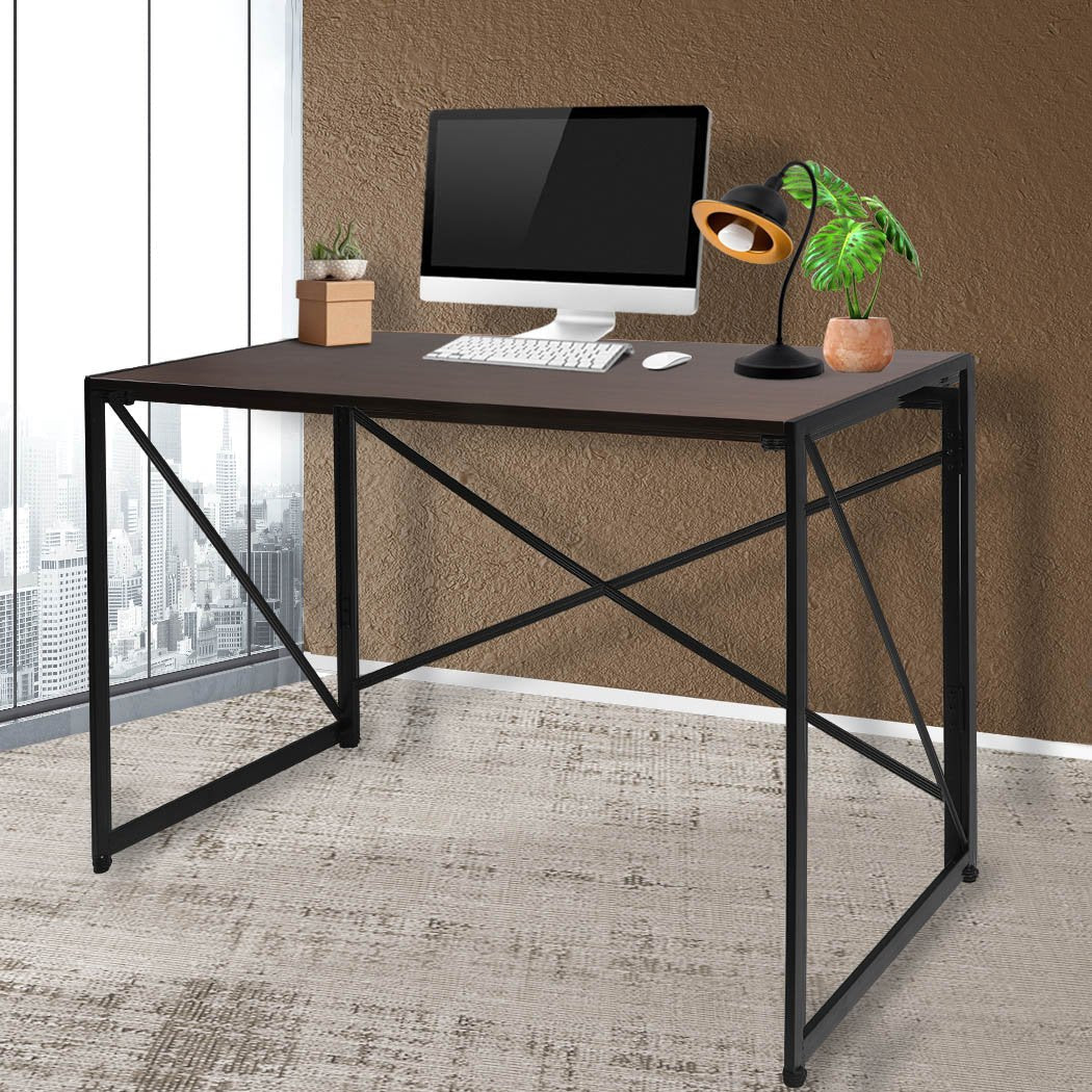 Office Desk Computer Work Study Gaming Foldable Home Student Table Metal Stable