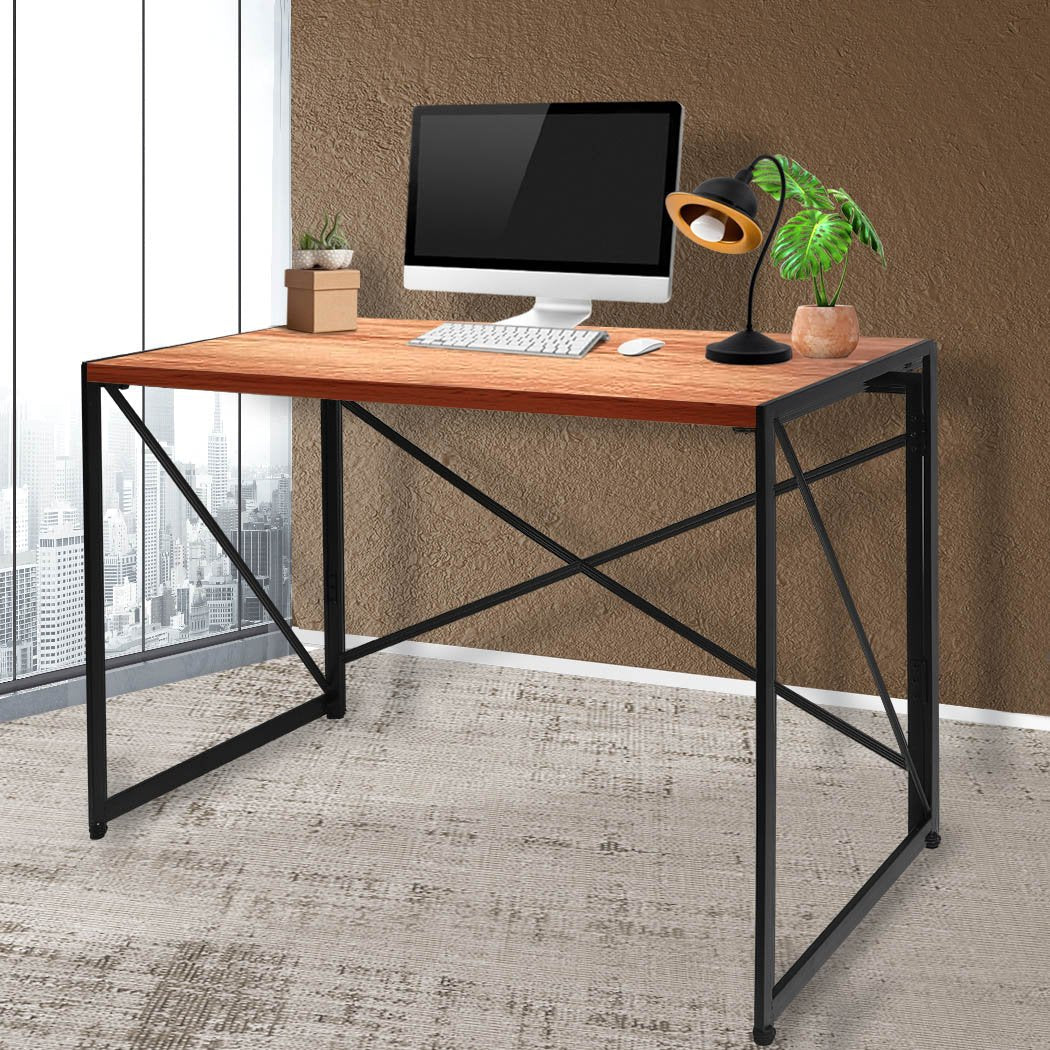 Office Desk Computer Work Study Gaming Foldable Home Student Table Metal Stable